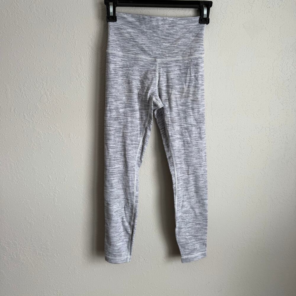 Lululemon Align Gray Print 28” Inseam Leggings Womens 4 Athletic Workout